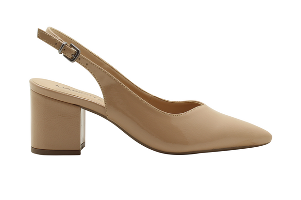 Pointed Toe Pumps Slingback Ankle Buckle