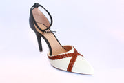 Women's Pointed Toe Ankle Strap High Heel Shoes.
