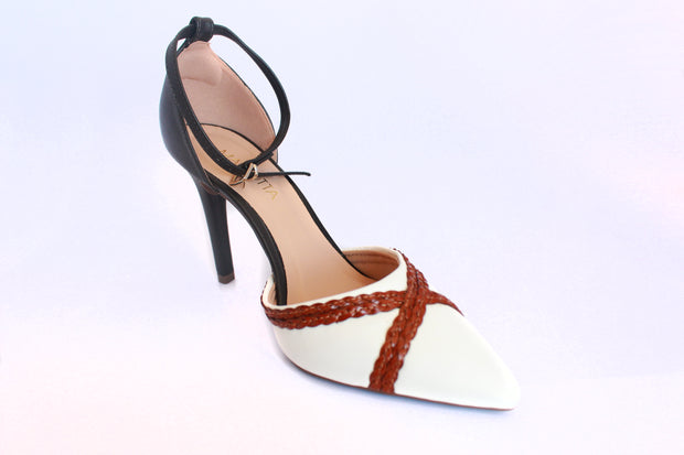 Women's Pointed Toe Ankle Strap High Heel Shoes.