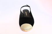 Strappy Slingback Espadrilles Wedge Sandals