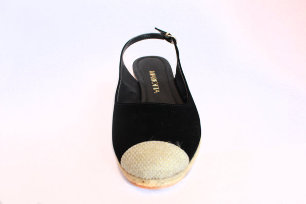 Strappy Slingback Espadrilles Wedge Sandals