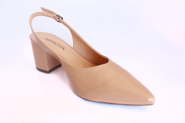 Pointed Toe Pumps Slingback Ankle Buckle