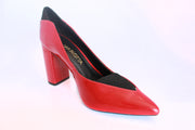 Women's Pointed Toe Block Heel Pumps With Elastic